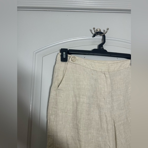 Boden Myra Wide Leg High Rise 100% Linen Pants T0109 UK 10R US 6R - Picture 4 of 11